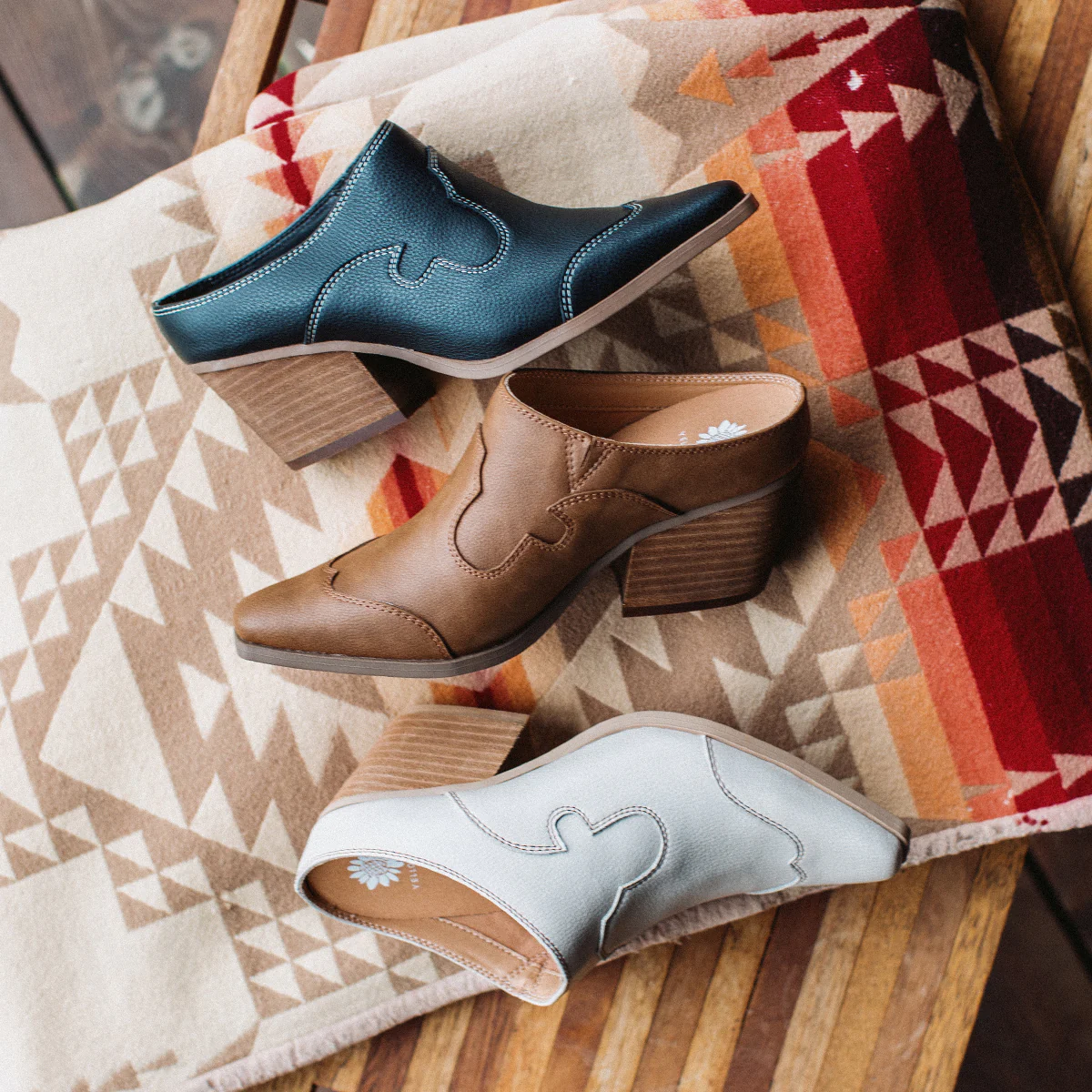 Cyan Heeled Mule - Image 5