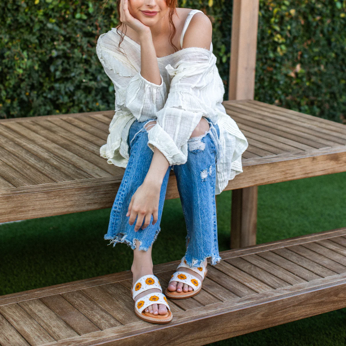 Liselle Crochet Slide Sandal - Image 6