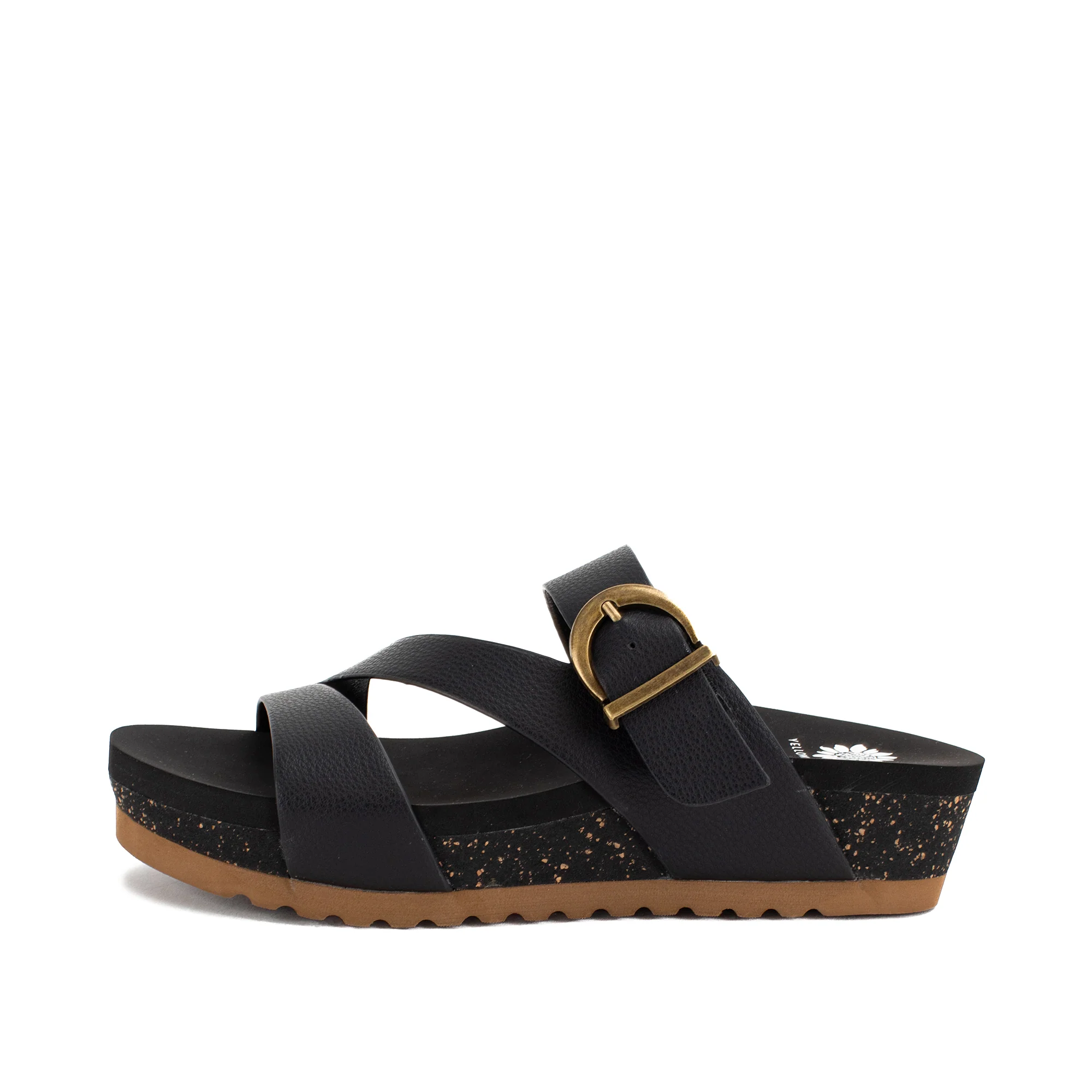 Rosette Flatform Sandal
